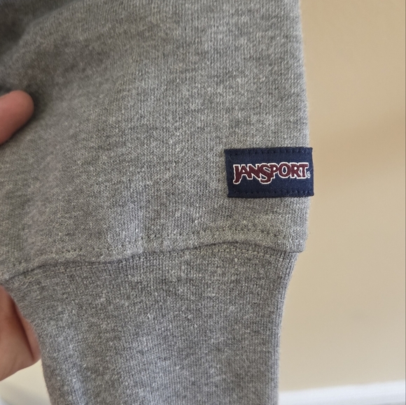 Jansport | Saint Louis University Quarter Zip Graphic Gray Sweatshirt Size Small - Picture 4 of 6